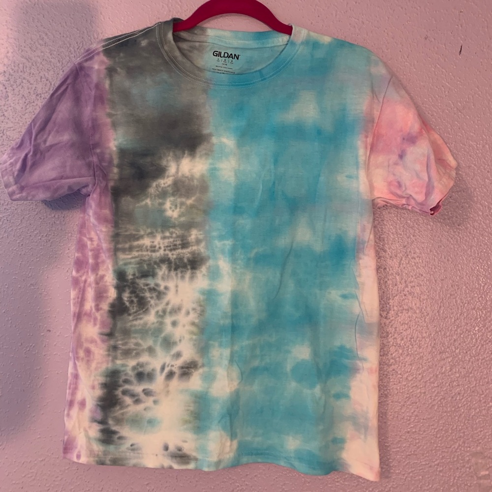 A youth tie die shirt
